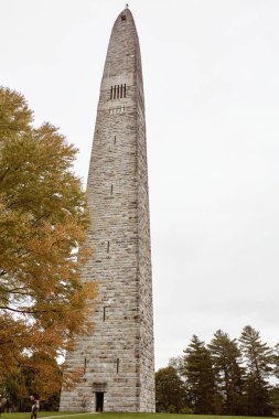 Bennington, Vermont - 1 Ekim 2019 New England 'ın Bennington kasabasındaki Bennington Muharebesi anıtı. 
