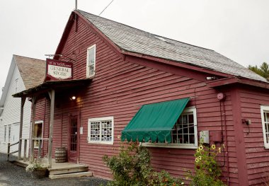 Dorset, Vermont - 1 Ekim 2019: H.N. 'nin dışı. Tarihi New England kasabası Dorset 'te Williams General Store.