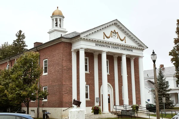 Bennington Vermont 1Er Octobre 2019 Extérieur Palais Justice Comté Bennington — Photo