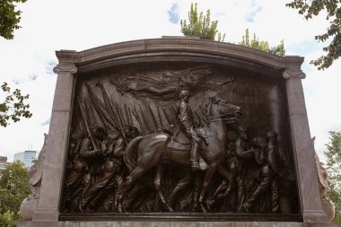 Boston, Massachusetts - 4 Ekim 2019: Robert Gould Shaw ve 54. 
