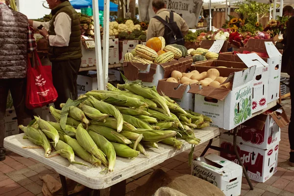 Boston Massachusetts Octobre 2019 Les Gens Qui Achètent Des Produits — Photo