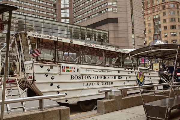 Boston Massachusetts Octubre 2019 Boston Duck Tour Boat Copley Place — Foto de Stock