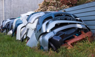 Tamponlar parçaları yığını