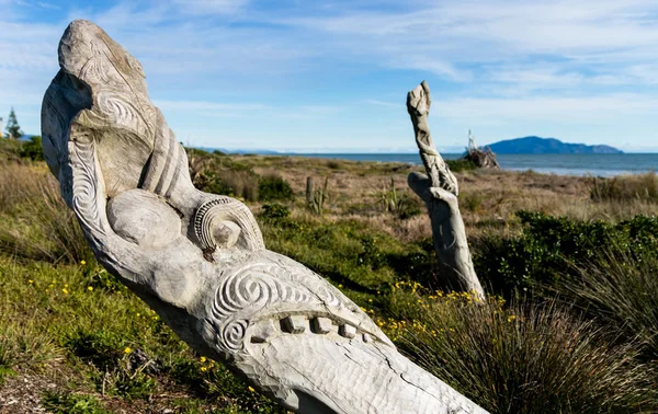 Strand Maori Carving — Stockfoto