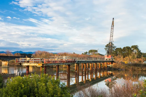 Construção da Ponte Whirokino — Fotografia de Stock