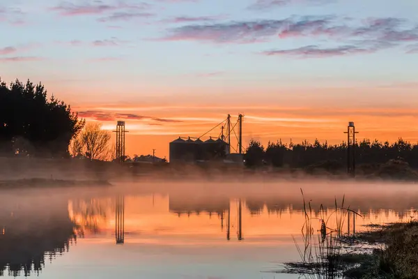 Park wodny Foxton Sunrise — Zdjęcie stockowe