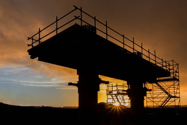 Bridge Supports Construction — Stock Photo, Image