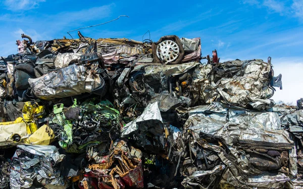 Stack of Crush Cars — Stock Photo, Image