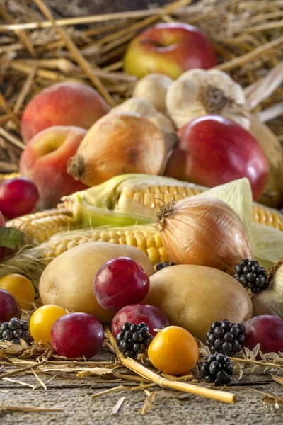 Organic fruits and vegetables — Stock Photo, Image