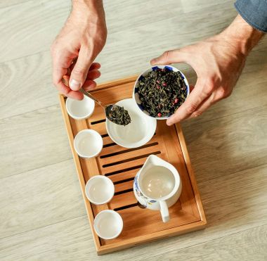 Çin çay ve online katalog için elit çeşitleri depolamak