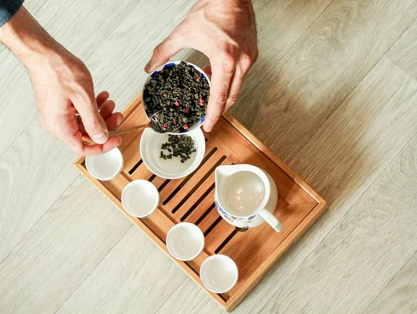 Ελίτ Ποικιλίες Της Κινεζικής Τσάι Για Τον Κατάλογό Και Απευθείας Royalty Free Εικόνες Αρχείου