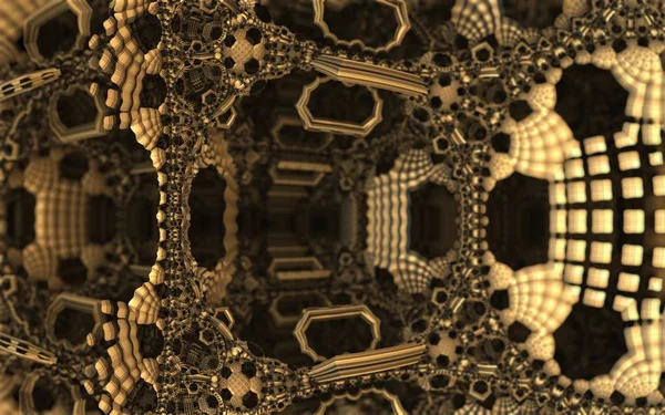 Fractal machine or sci-fi structure or fantasy artifact — Stock Photo, Image