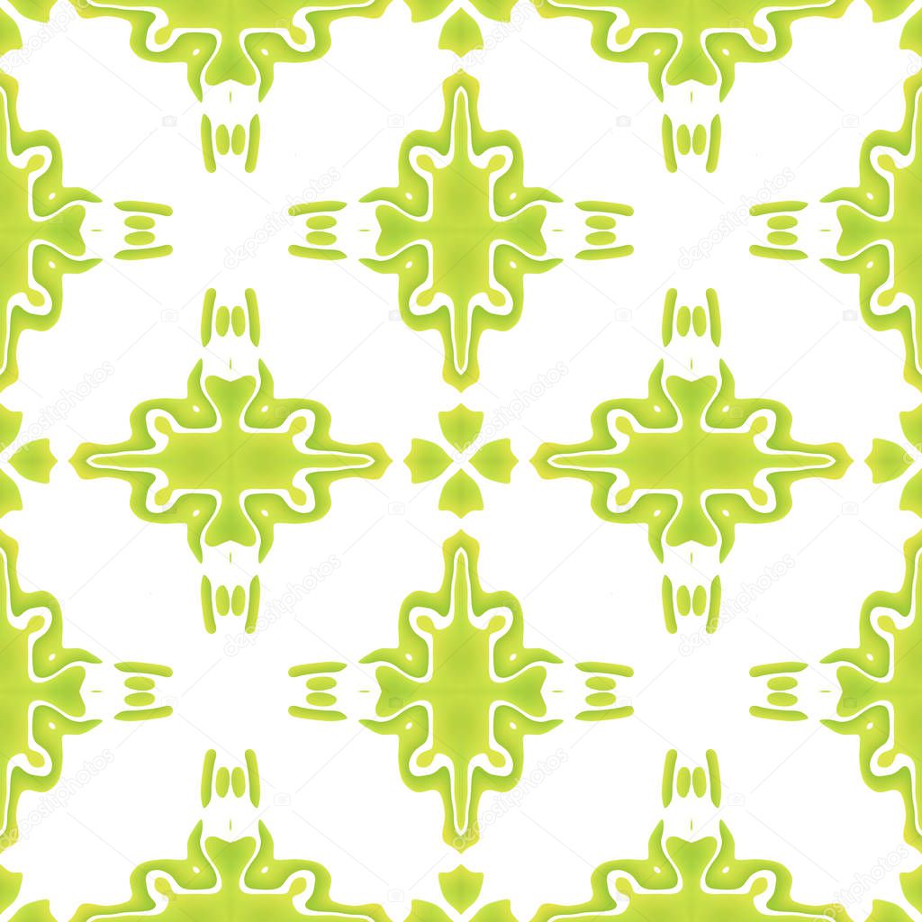 Bright green abstract seamless pattern
