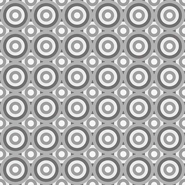 Naadloze abstracte patroon gemaakt door grijze cirkels — Stockvector