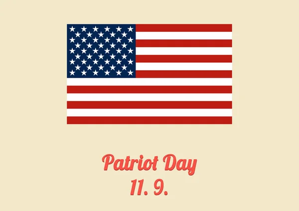 Carte de jour Patriot de style rétro — Image vectorielle
