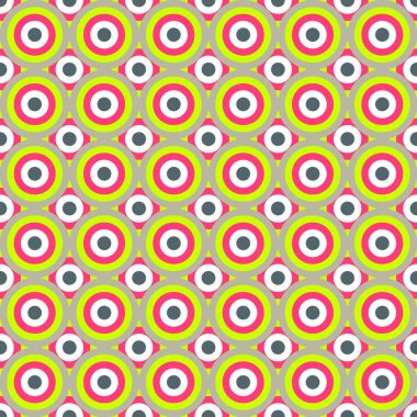 Tarafından canlı parlak çevrelerin Dikişsiz soyut desen