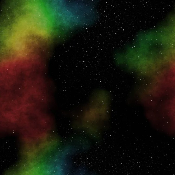 Geweldige illustraton van kleurrijke nevels met sterren in de ruimte in b — Stockfoto