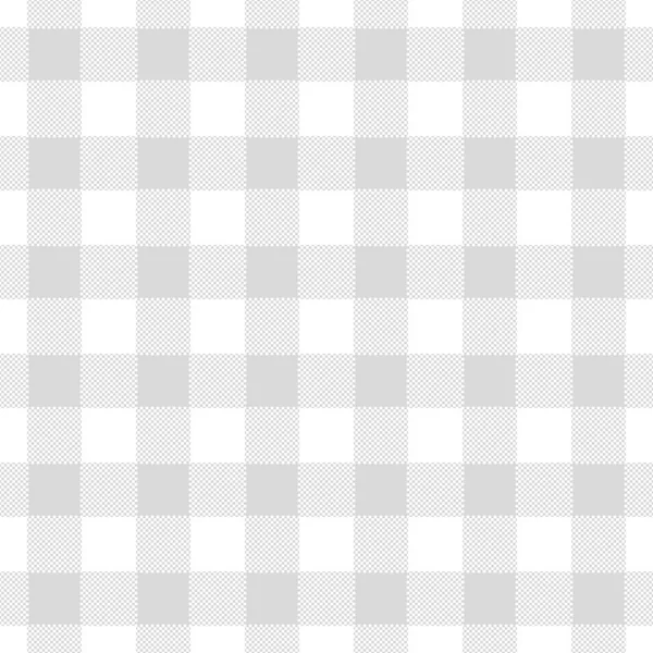 Ilustración abstracta inconsútil de tabl gris chechkered (gingham) — Archivo Imágenes Vectoriales