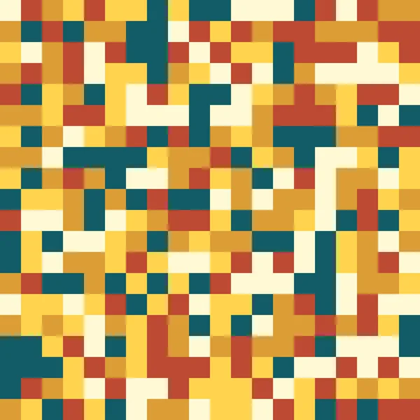 Barevný vzor bezešvé v pixel 8 bitů stylu v retro barvách — Stockový vektor