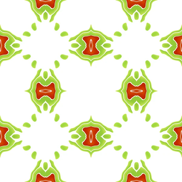 Ljusa gröna och röda abstrakta sömlösa mönster — Stockfoto