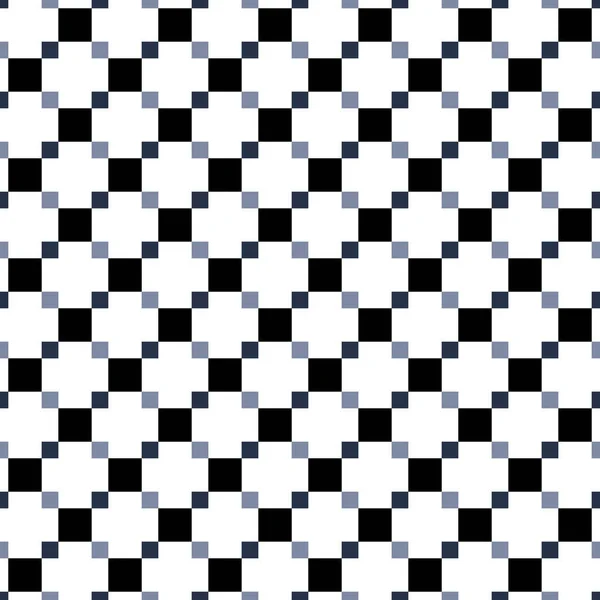 Motif sans couture fait de squres échelle de gris - nuances de noir sur w — Image vectorielle