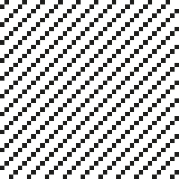 Seamless abstract monochrome diagonal pixel pattern — Stock Vector