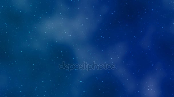 Cielo nocturno giratorio lleno de estrellas — Vídeos de Stock