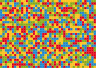 Arka plan inşaat blok oyuncak tuğla yaptı