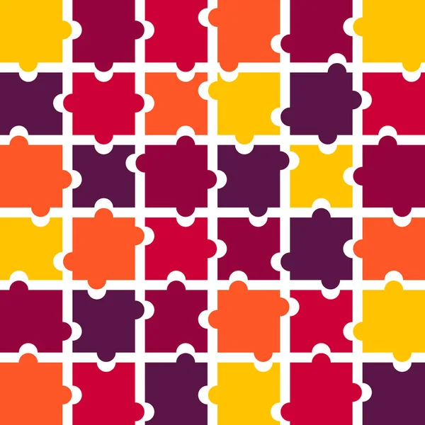 Jigsaw rompecabezas piezas vector de fondo en tonos de azul — Vector de stock