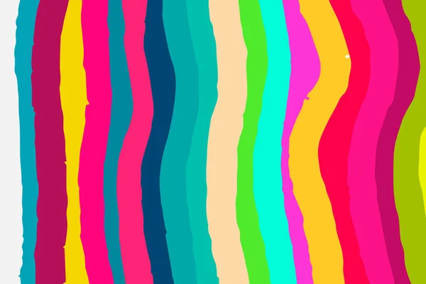 Colores del arco iris dibujado a mano fondo texturizado en estilo cómico de dibujos animados — Vector de stock