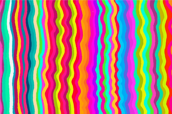Rainbow kleuren met de hand getekend textuur achtergrond in cartoon comic stijl levendige heldere lijnen — Stockvector
