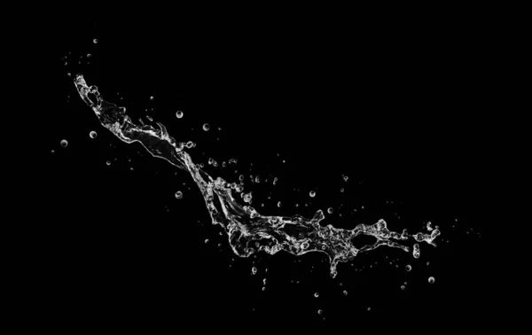 Water Plons Geïsoleerd Zwarte Achtergrond — Stockfoto