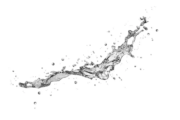 Vatten Stänk Isolera Vit Bakgrund — Stockfoto