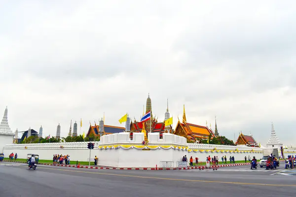 Landschaftsaufnahme Des Wat Phrasrirattana Sasadaram Wat Phra Kaew Tempel Des — Stockfoto