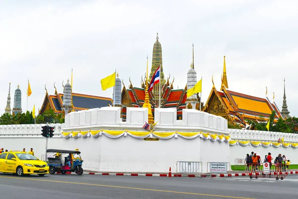 Widok Wat Phrasrirattana Sasadaram Wat Phra Kaew Świątynia Szmaragdowej Buddy — Zdjęcie stockowe