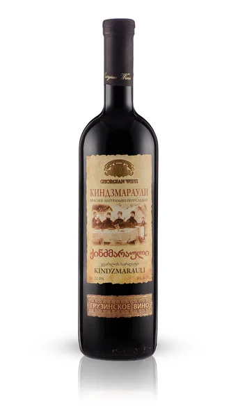 Bootle of  Georgian wine Kindzmarauli — Stock Photo, Image