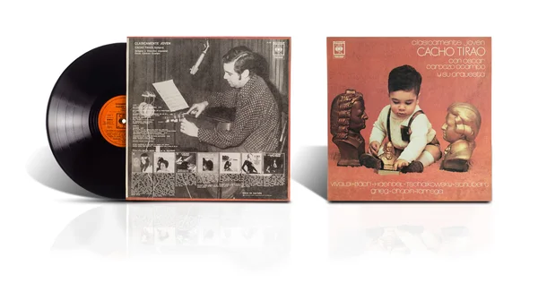 Vinyl disc Cacho Tirao - Clasicamente Joven — Stock Photo, Image