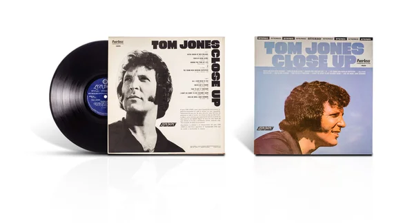 Vinyl disc Tom Jones Close Up — Stock Photo, Image