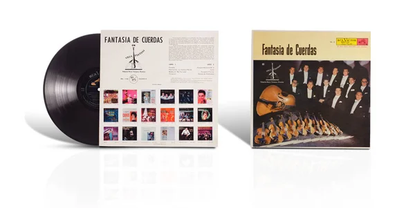 Antiguo álbum de vinilo usado Fantasia de Cuerdas — Foto de Stock