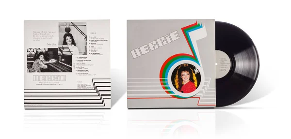 Antiguo álbum de vinilo usado Debbie — Foto de Stock