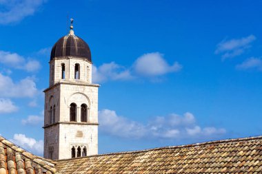 Hırvatistan 'ın Eski Dubrovnik kentindeki kasaba çan kulesi