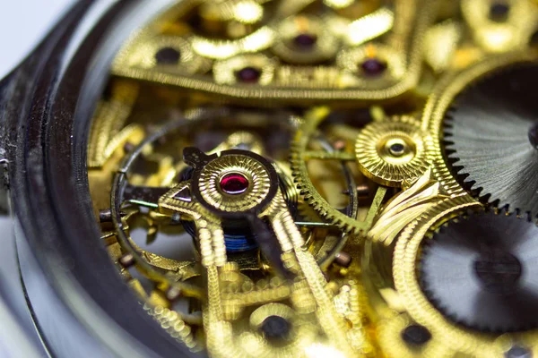 Старий Механізм Хронографа Годинника — стокове фото