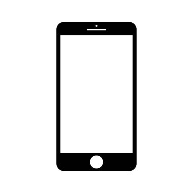 Akıllı telefon ikonu. Mobil uygulama tasarımı. Dijital teknoloji konsept vektör çizimi. Akıllı telefon vektör işareti.