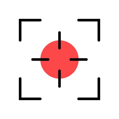 Fotoğraf makinesi görüntüleyicisi. İzole vektör işareti sembolü. Ekran pho