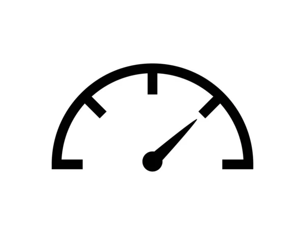 Icono del velocímetro vector elemento de diseño aislado. Indicador de velocidad. Velocidad Internet. Icono del velocímetro del coche. Signo de velocidad rápida logo . — Vector de stock
