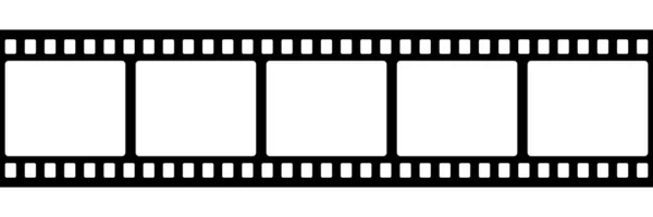 Filmstreifen isolierte Vektor-Symbol. Retro-Bild mit Filmstreifensymbol. Filmstreifenrolle. Videoband Foto Film Streifen Frame Vektor. — Stockvektor