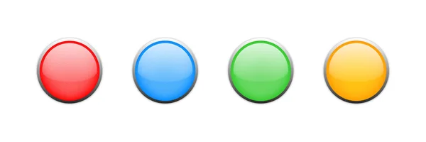 Διανυσματικά γυαλιστερά κουμπιά. Μεμονωμένη διανυσματική απεικόνιση. Περίληψη mo — Διανυσματικό Αρχείο