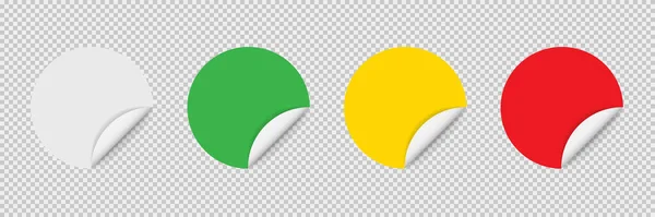 Aufkleberanhänger in realistischem Design. Vektor isoliert illustr — Stockvektor