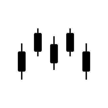 Hisse senedi vektörü simgesi ticareti. Şamdan çizelgesi sembolü. Kâr simgesi. Borsa simgesi. Kâr borsası tabelası. EPS 10