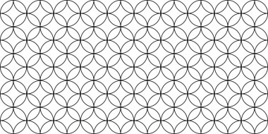 Çizgisiz doğrusal geometrik vektör desenini çember içine al. Yuvarlak ve eşkenar dörtgen dokusu. Monokrom soyut dokusu.